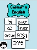 Caesar's English 1 Stems Word Wall