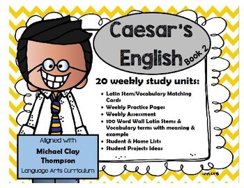 Preview of Caesar's English Book 2 Resources- Michael Clay Thompson