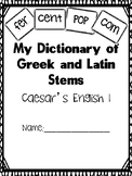 Caesar's English I Stem Dictionary