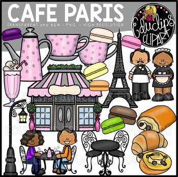 Preview of Cafe Paris Clip Art Set {Educlips Clipart}