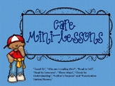 Cafe Reading Strategy Mini-Lessons