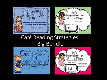 Preview of Cafe' Strategies Reading and ELA Big Bundle