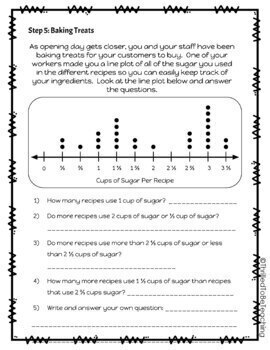 Cafe Themed Third Grade Math Review Project by Thrilled to Be Teaching