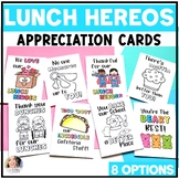 Cafeteria Appreciation - Lunch Hero - School Lunch Hero Day Cards