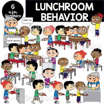 Preview of Cafeteria/Lunch Room Behavior, Manners, Etiquette and Expectation Clipart