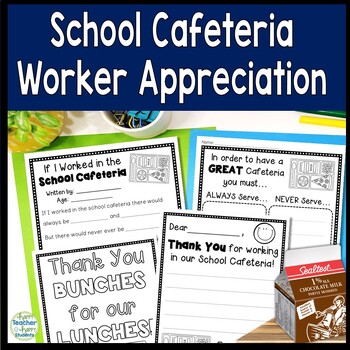 Preview of Cafeteria Worker Appreciation Day | Thank You Card for School Cafeteria Workers