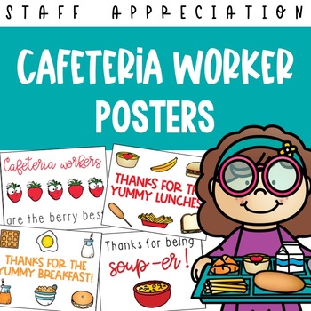 Preview of Cafeteria Worker Appreciation Posters