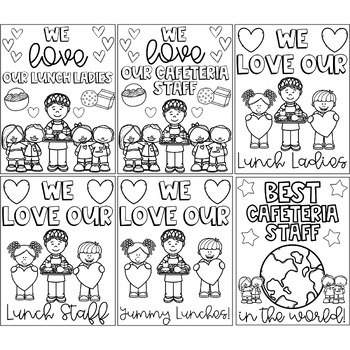 Cafeteria Worker Appreciation Thank You Coloring Pages & Writing ...