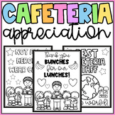 Cafeteria Appreciation Thank You Coloring Pages & Writing-