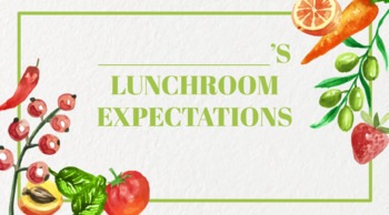 Preview of Cafeteria or Lunchroom Expectations Social Story 