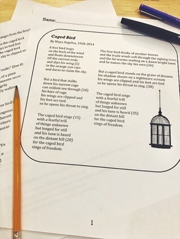 caged bird poem essay questions