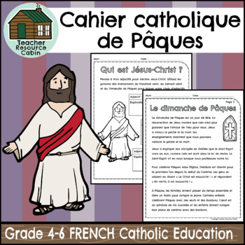 Preview of Cahier catholique de Pâques (Grade 4-6 FRENCH Religious Education)