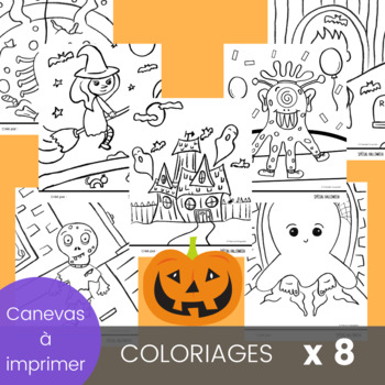 Cahier Écriture Histoire Halloween Coloriage à Imprimer | TPT