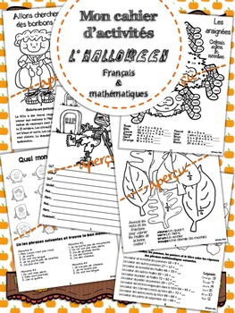 Preview of Cahier d'activités - Halloween - Français et math