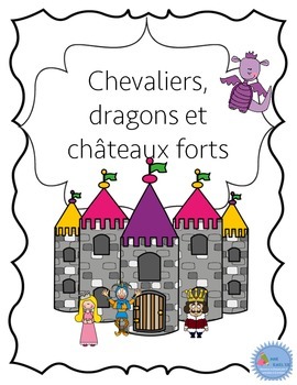 Preview of Cahier d'activités Les chevaliers/ French Knights & castles activities printable