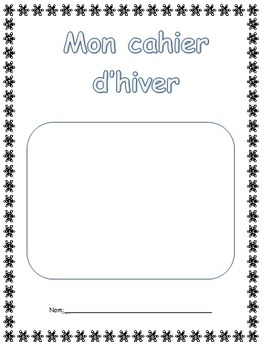 Preview of Cahier d'activités d'hiver- Winter activity booklet (French)-editable