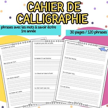 ⚜ Cahier de calligraphie script trottoirs qc by Madame Pascale