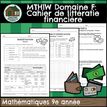 Preview of Cahier de littératie financière (Mathématiques Ontario de 9e année) French MTH1W