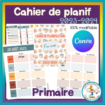 Preview of Cahier de planification 2023-2024 - arc-en-ciel