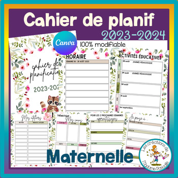 Preview of Cahier de planification 2023-2024 - floral