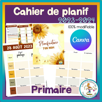 Preview of Cahier de planification 2023-2024 - tournesols