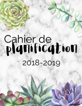 Preview of Cahier de planification ''créatif'' 2018-2019