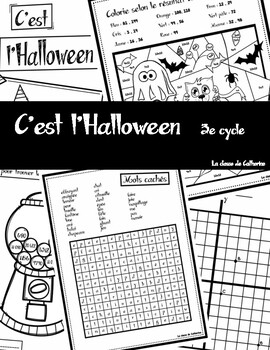 Preview of Cahier passe-temps « C'est l'Halloween ! »
