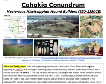 Preview of Cahokia: Mysterious Mississippian Mound Builders (Student Choice Activities)