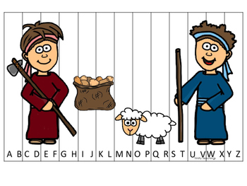 Cain And Abel A Z Sequence Puzzle Printable Game Preschool