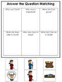 Cain and Abel Answer the Question printable game. Preschoo