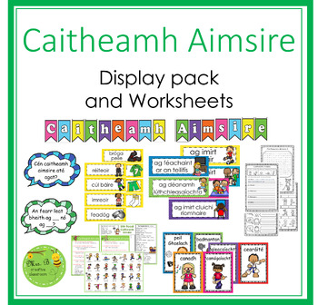Preview of Caitheamh Aimsire Display Pack and Worksheets.