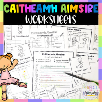 Preview of Caitheamh Aimsire Worksheet Pack