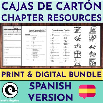 Preview of Cajas de cartón | Spanish Chapter Resources BUNDLE | Francisco Jimenez