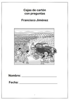 Preview of Cajas de cartón de Francisco Jiménez con preguntas