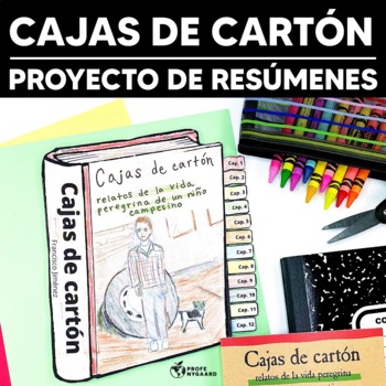 Preview of Cajas de cartón proyecto de resúmenes - summaries compilation booklet