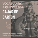 Cajas de cartón Vocabulary and Quizzes for Spanish Four or