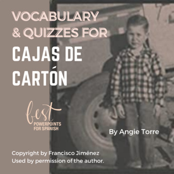 Preview of Cajas de cartón Vocabulary and Quizzes for Spanish 4 or AP Print and Digital