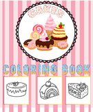 Cake Coloring Book for kids 12 Easy and Fun coloring pages