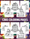 Cake Coloring Pages (PDF Printables)