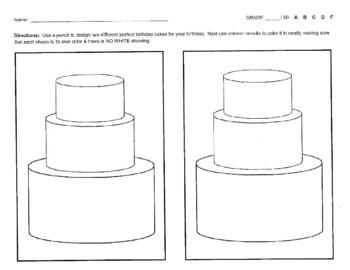 Preview of Cake Design Handout