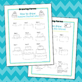 How to Draw: Cake Printables (Freebie)