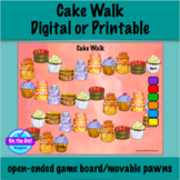 Cake Walk:  Open-Ended Board Game Digital PDF or Printable FREE