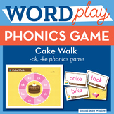 Cake Walk Sounds of K Phonics Game - Words Their Way Game