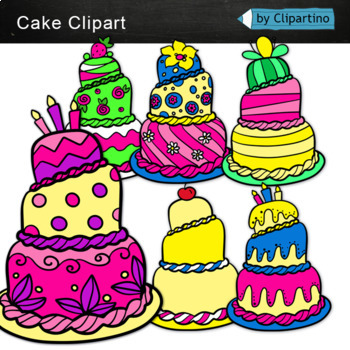 6th birthday cake clip art