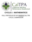 CalTPA Cycle 1 - MATH Multiple Subjects Example