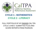 CalTPA Multiple Subjects **BUNDLE** Cycles 1 AND 2 Example