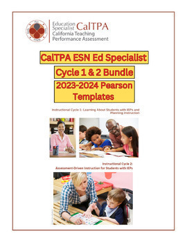 Preview of CalTPA EdSp Passing Score BUNDLE: Cycles 1 & 2 and Video Annotation Guide