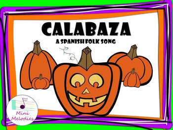 Preview of Calabaza - Adaptable Lesson