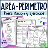 Calcular el área y el perímetro -  Área and Perimeter Work