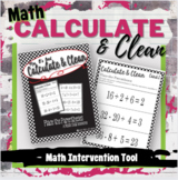 Calculate & Clean: Order of Operations - Place the Parentheses